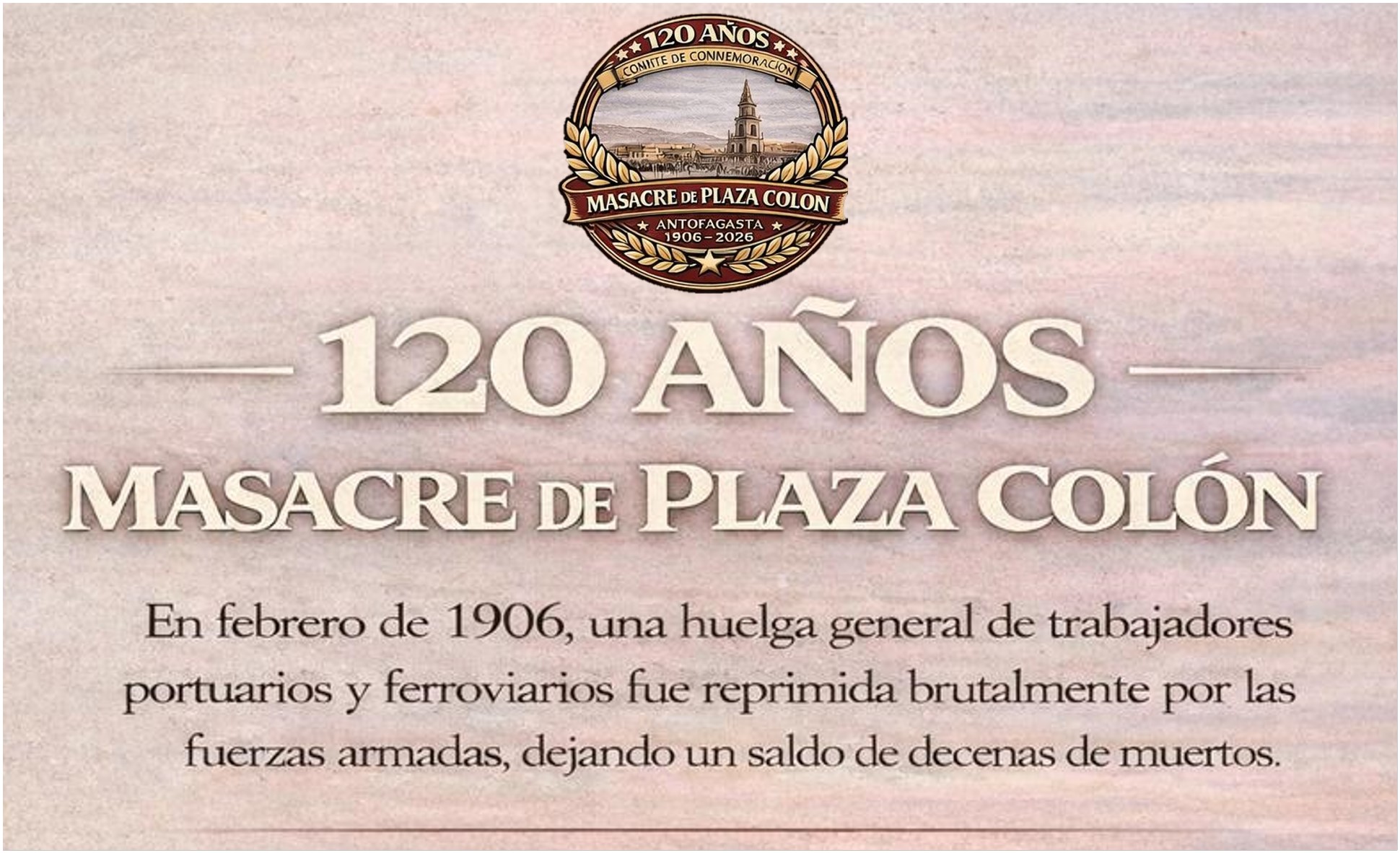 ESTE VIERNES 6 SE RECORDARÁ A LOS TRABAJADORES CAÍDOS EN LA MASACRE DE LA PLAZA COLÓN